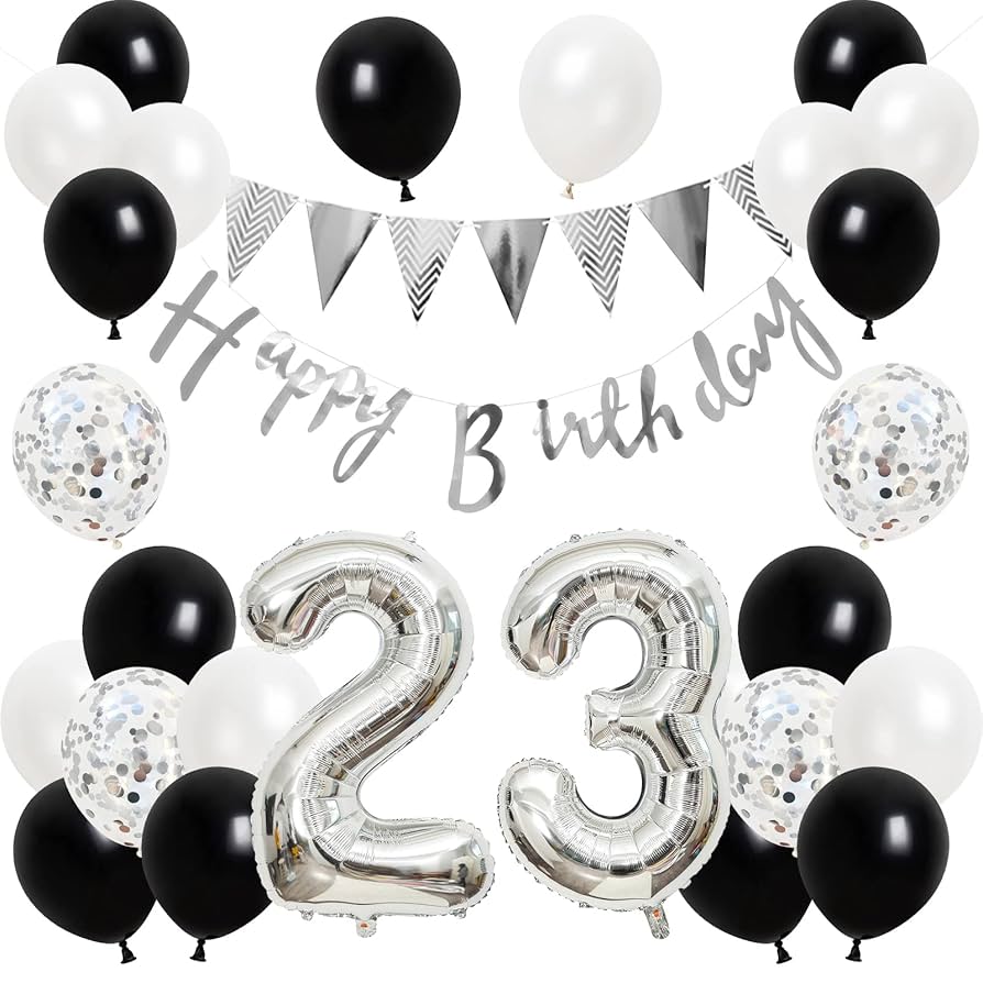 Amazon | 誕生日 バルーン 風船セット 飾り付け 23歳 happy